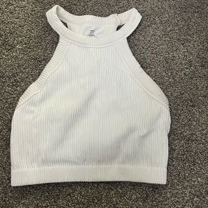 Aerie White Tank. Lightly worn! Good fit!